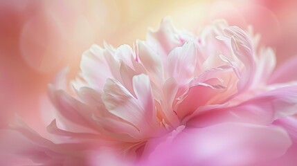 Close-up of a lush pink peony, ideal for beauty and floral design uses.