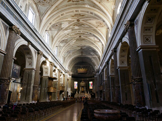 Interior of Santo Stefano Maggiore church in Milan