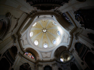 Interior of San Bernardino alle Ossa church in Milan
