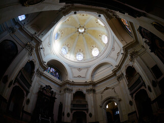 Interior of San Bernardino alle Ossa church in Milan