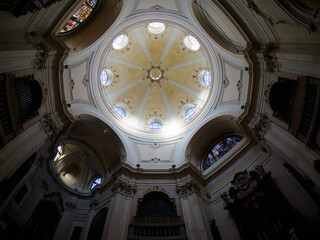Interior of San Bernardino alle Ossa church in Milan