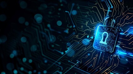 Fototapeta premium background digital security network