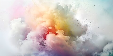 Dreamscape: Ethereal Clouds with Golden Particles