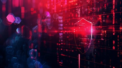 Fototapeta premium background digital security network