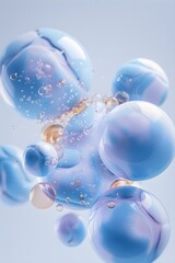 Pastel Dreams: Ethereal Floating Spheres