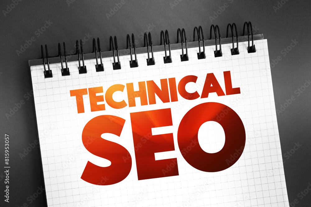 Poster technical seo - process of ensuring that a website meets the technical requirements of modern search