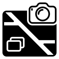 Photo icon, glyph icon style