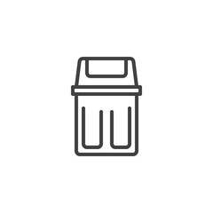 Trash Bin line icon