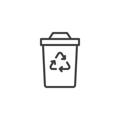 Recycling Bin line icon