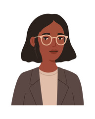 Businesswoman flat design vector illustration