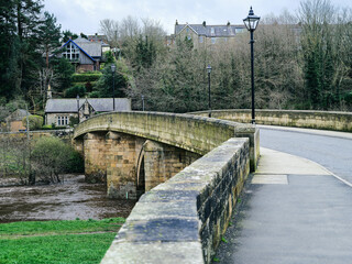 Rothbury Bridge, Historical Northumberland, England
