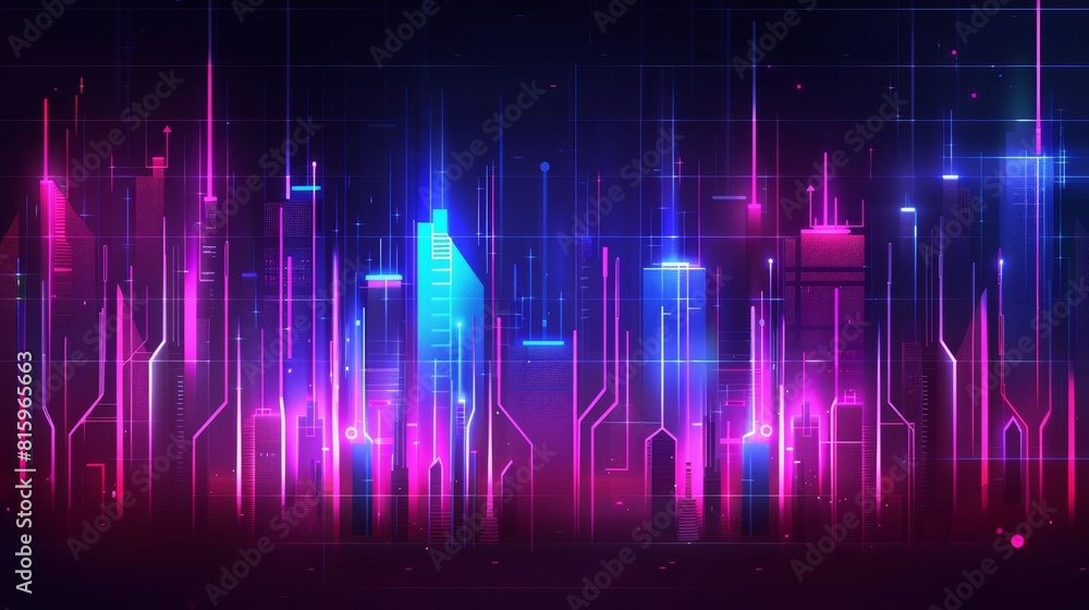 Poster audio frequency wave and abstract sound light modern background. radio pulse effect curve design. vo