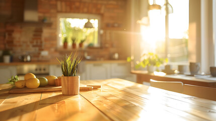 Fototapeta premium kitchen interior in new luxury home : Generative AI
