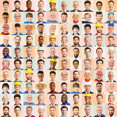 Männer verschiedener Generationen als Gesellschaft Konzept