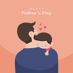 happy fathers day banner template vector