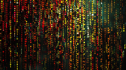 digital design concept pattern, 3D abstract data and code texture. Wall Art Design for Home Decor, 4K Wallpaper and Background for desktop, laptop, Computer, Tablet, Mobile Cell Phone, Smartphone