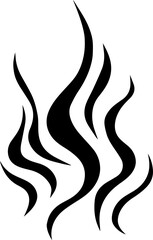 Fire Handmade Tribal Vector Shape - Fire symbol logo Icon Element for Graphic Design and Artistic Project