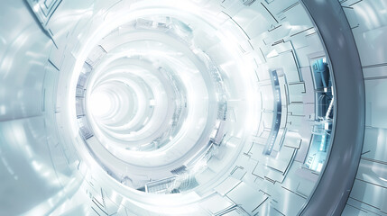 Obraz premium futuristic design concept, white abstract background. Wall Art Design for Home Decor, 4K Wallpaper and Background for desktop, laptop, Computer, Tablet, Mobile Cell Phone, Smartphone, Cellphone