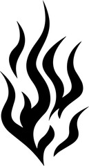 Fire Handmade Tribal Vector Shape - Fire symbol logo Icon Element for Graphic Design and Artistic Project