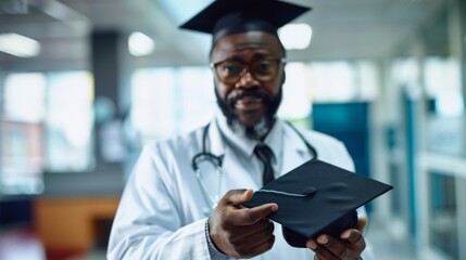 A Doctor Celebrating Graduation