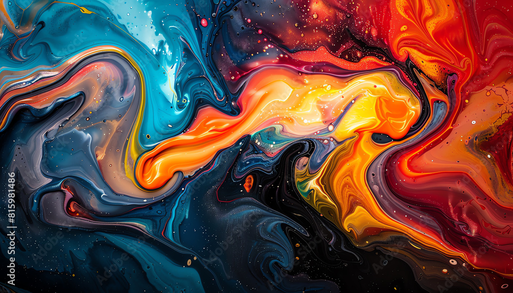 Poster zoom in on the expressive swirls of abstract expressionism