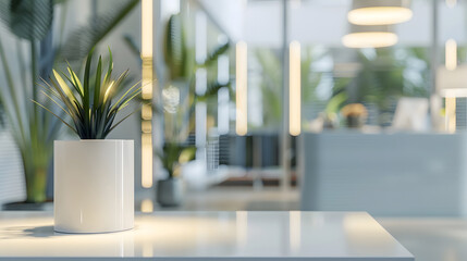 Fototapeta premium Elegant office interior : Generative AI