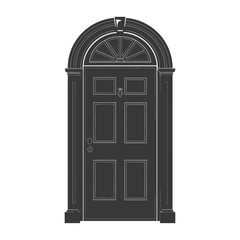 Silhouette door black color only