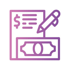 financial gradient icon