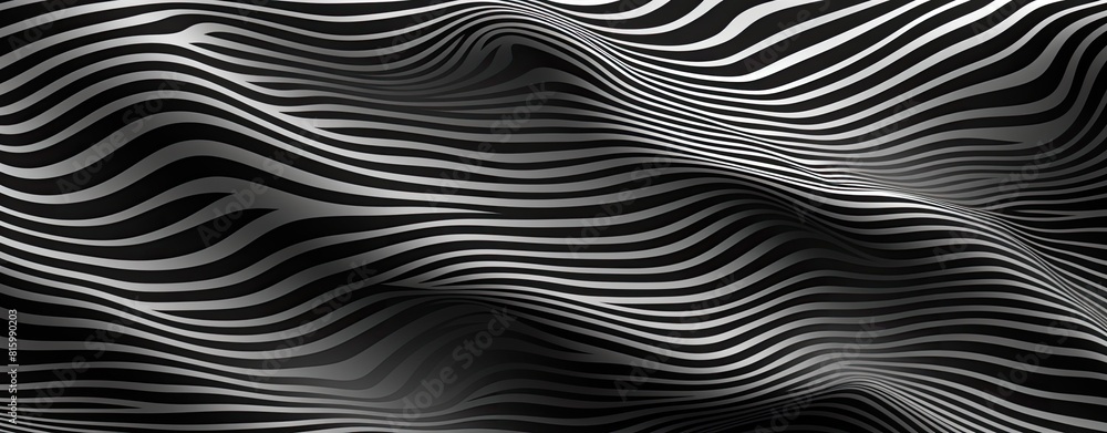 Poster a black and white image of a wave with a white background. the image has a moody and mysterious feel