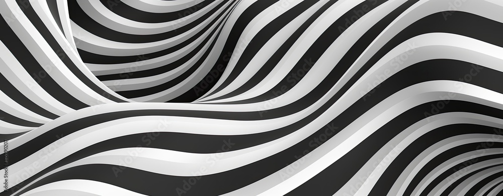 Poster a black and white image of a wave with a white background. the image has a moody and mysterious feel