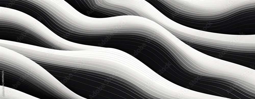 Poster a black and white image of a wave with a white background. the image has a moody and mysterious feel
