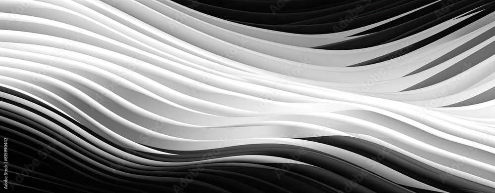 Poster a black and white image of a wave with a white background. the image has a moody and mysterious feel