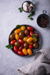 Assortment of different cherry tomatoes