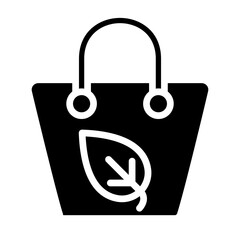 Biodegradable packaging Glyph Icon Design