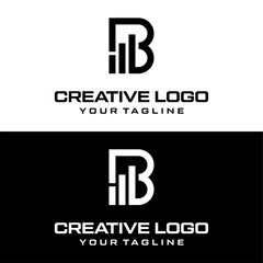 Creative letter b logo design vektor	