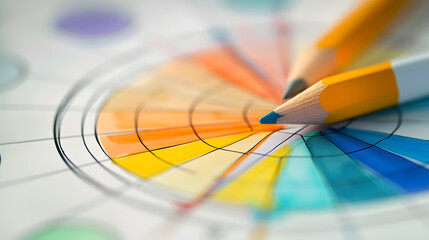 Cooperation Corporate Achievement Planning Design Draw Teamwork Concept : Generative AI