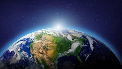 Fototapeta premium terre, planète, système solaire