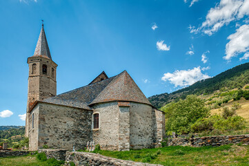Fototapeta premium Montgarri is a town in the municipality of Alto Aran, in the Valle de Aran region located in the Lleida Pyrenees, Catalonia, Spain.