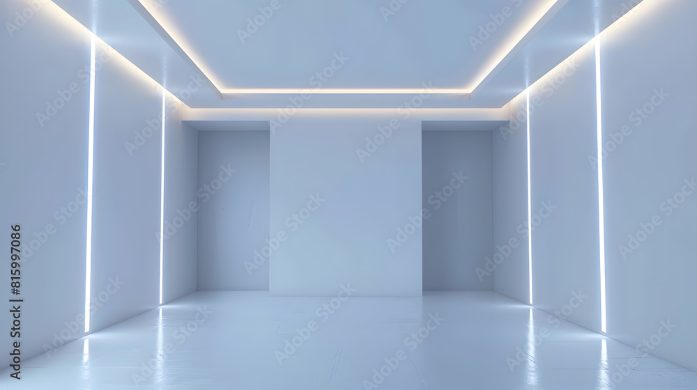 Poster led strip light and illumination also called ribbon light or led tape to suspended on ceiling in pla