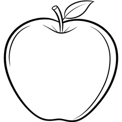 apple on a white background