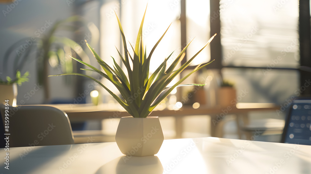 Poster a space where creativity flows still life shot of a modern office space : generative ai