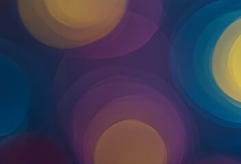 Obraz premium Radiant, out-of-focus abstract banner background with a shimmering array of circular bokeh elements in a vibrant rainbow of colors including violet, cobalt, saffron, and platinum