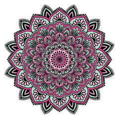 Luxury ornamental gold color mandala design background