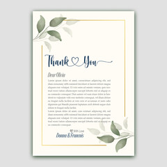 template thank you card ,vector illustration eps 10