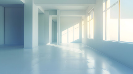 modern architecture new empty apartment : Generative AI