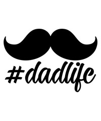 Obraz premium Father’s Day dad typography clip art design on plain white transparent isolated background for sign, card, shirt, hoodie, sweatshirt, apparel, tag, mug, icon, poster or badge