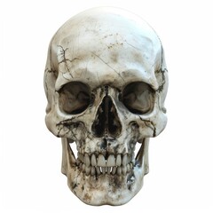a skull with a missing jaw and a missing jaw