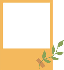 Aesthetic polaroid frame