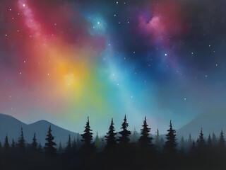 Fototapeta premium starry night sky