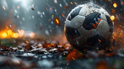 Dynamic sports balls in lively motion on vibrant background, creating an energetic scene